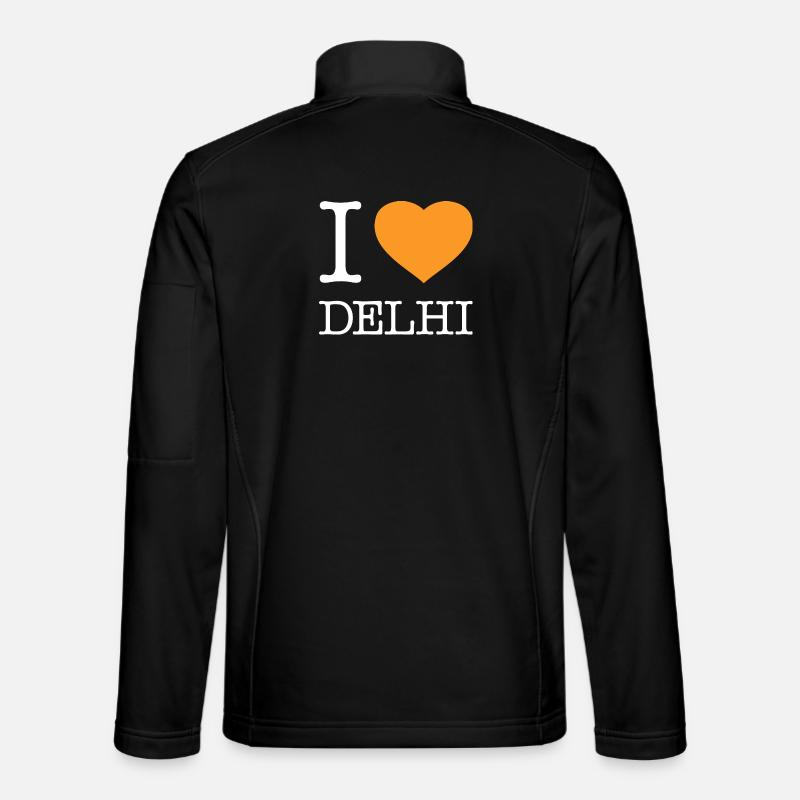 I LOVE DELHI - Unisex Softshell Jacket - black
