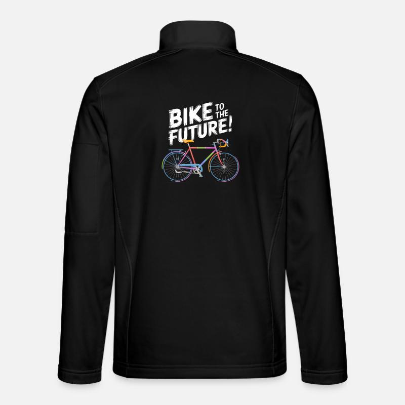 Futuristisches Fahrraddesign - Unisex Softshelljacke - Schwarz