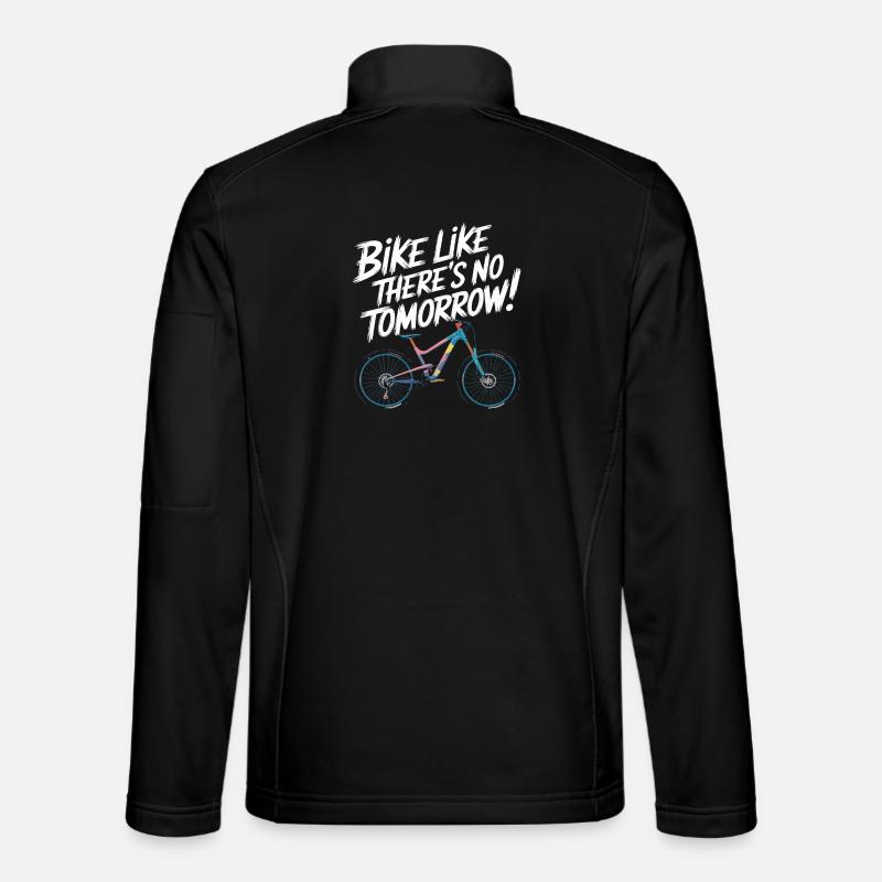 Inspirational Cycling Motivational Design - Unisex Softshell Jacket - black