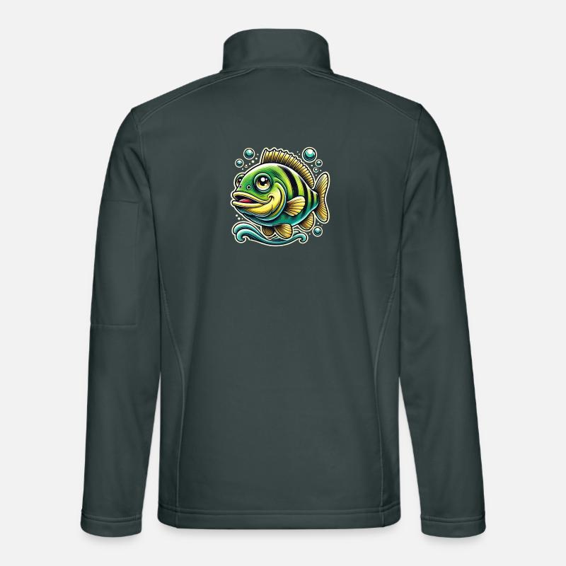 Barsch Flussbarsch Design Unisex Softshelljacke