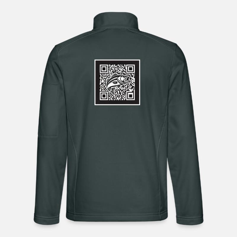 Design de code QR Perch Veste en tissu softshell Unisexe