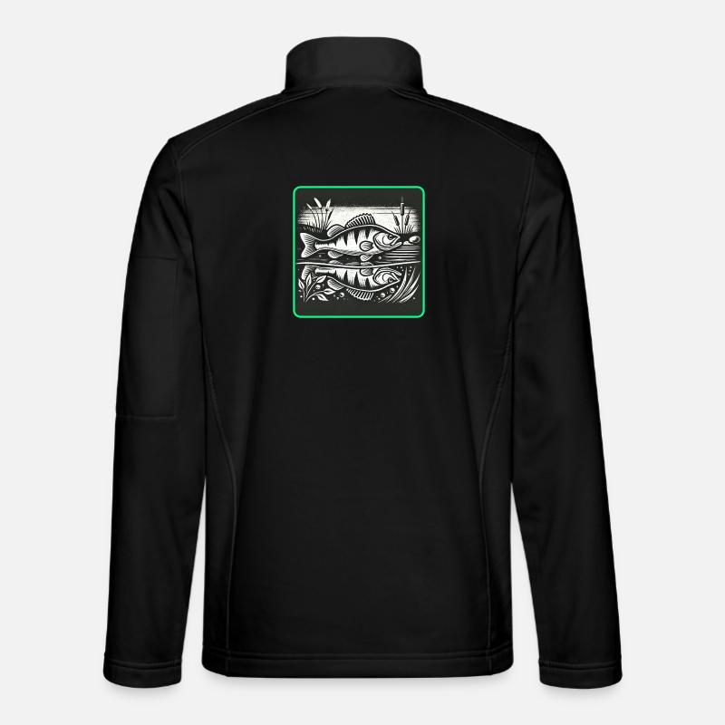 Barsch Raubfisch Design Unisex Softshelljacke