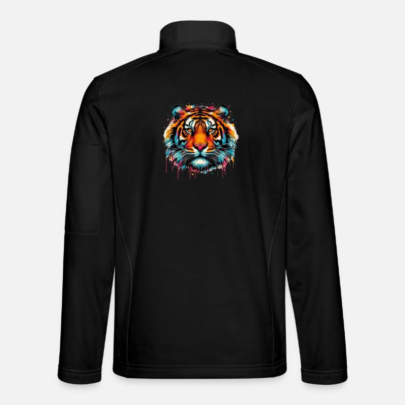 Tiger - Unisex Softshelljacke - Schwarz