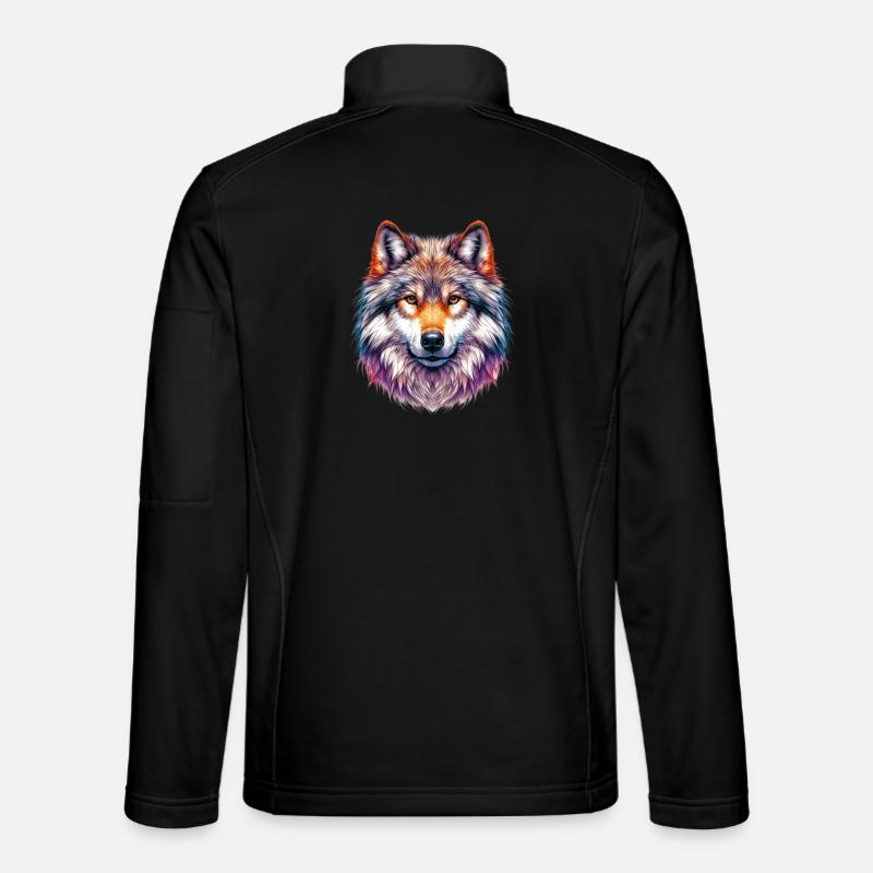 Wolf - Unisex Softshell Jacket - black