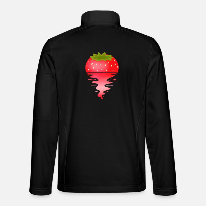 Sunset Strawberry - Unisex Softshelljacke - Schwarz