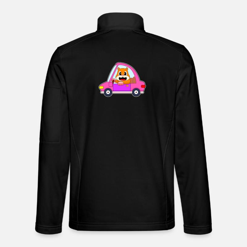 Hamster Auto - Unisex Softshelljacke - Schwarz