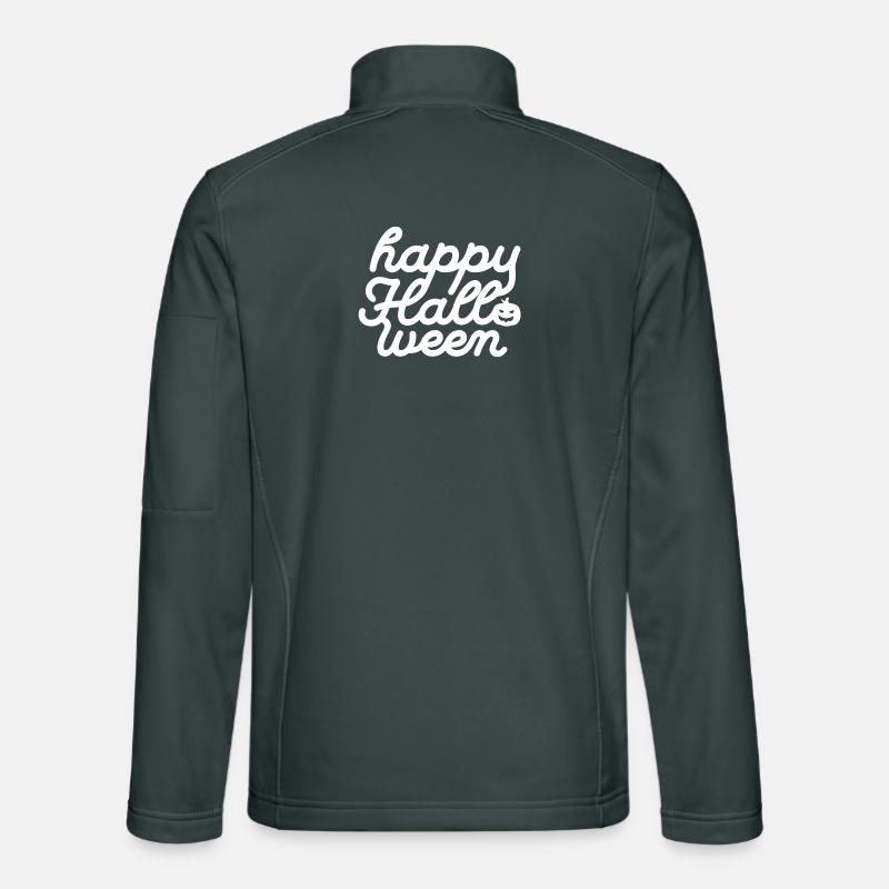 Festive Halloween Themed Typography Design Unisex Softshell Jacket