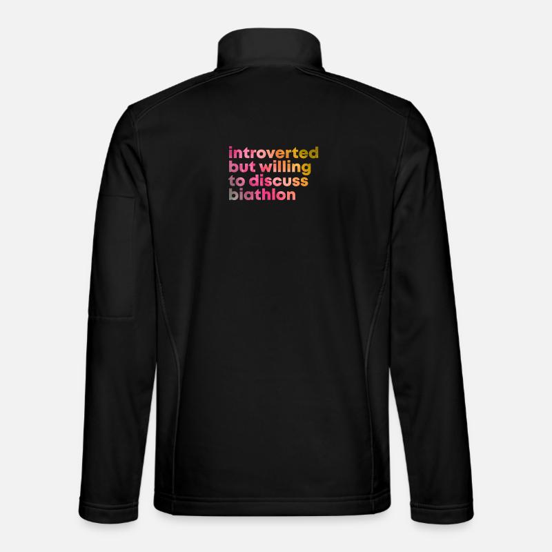 Biathlon - Unisex Softshelljacke - Schwarz