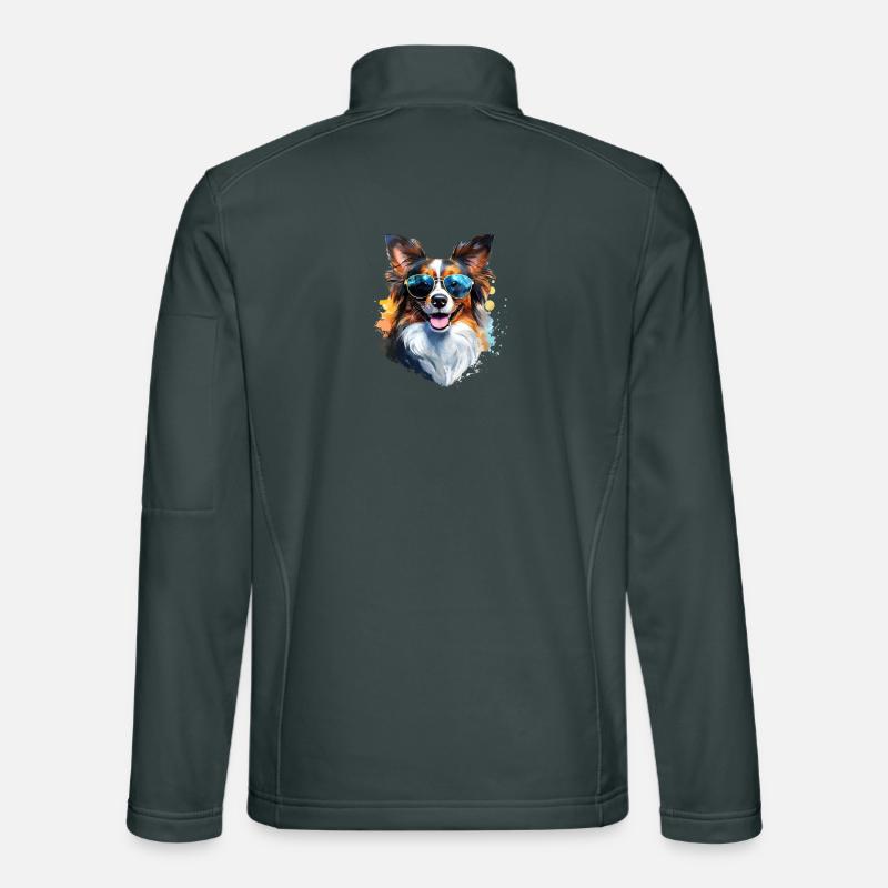 Papillon avec lunettes de soleil Veste en tissu softshell Unisexe