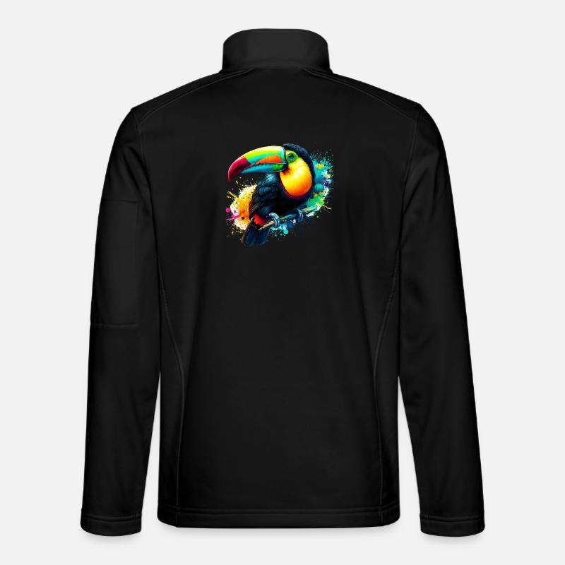Tukan - Unisex Softshelljacke - Schwarz