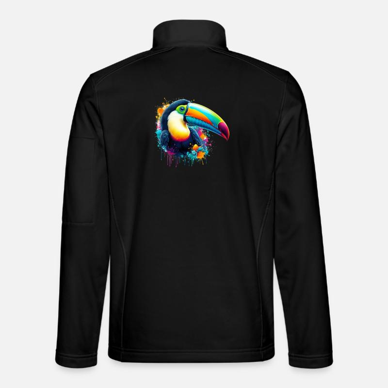 Toucan - Unisex Softshell Jacket - black