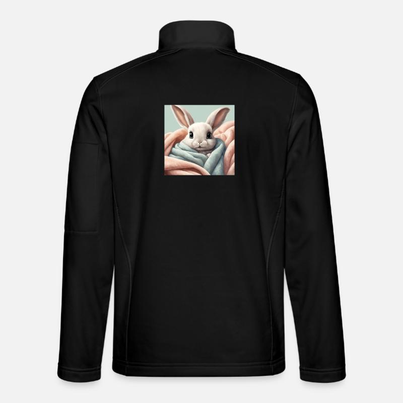 poster lapin mignon, bébé, enfant, nourrisson Veste en tissu softshell Unisexe