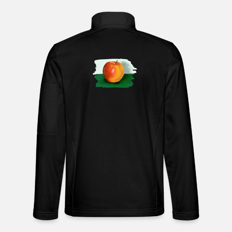 Apfel - Unisex Softshelljacke - Schwarz