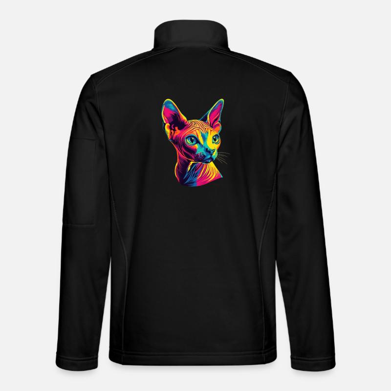 Chat Sphynx Chat Sphynx Chat Canadien Mignon Sphinx Veste en tissu softshell Unisexe