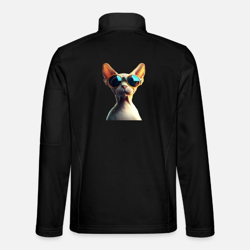 Chat Sphynx Chat Sphynx Chat Canadien Mignon Sphinx Veste en tissu softshell Unisexe