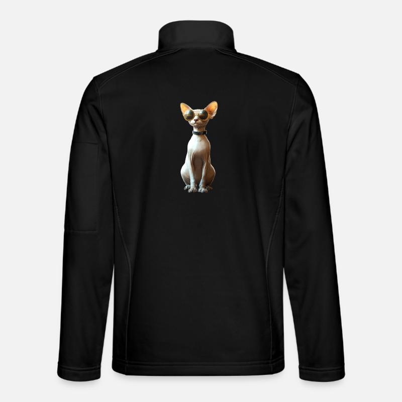 Chat Sphynx Chat Sphynx Chat Canadien Mignon Sphinx Veste en tissu softshell Unisexe