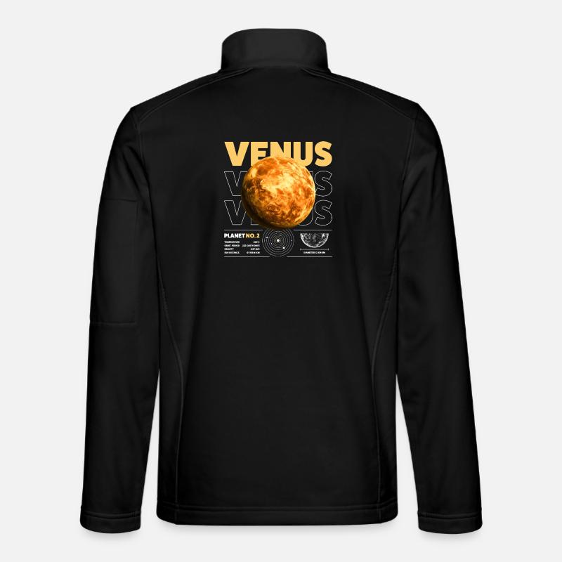 Venus details - Unisex Softshell Jacket - black