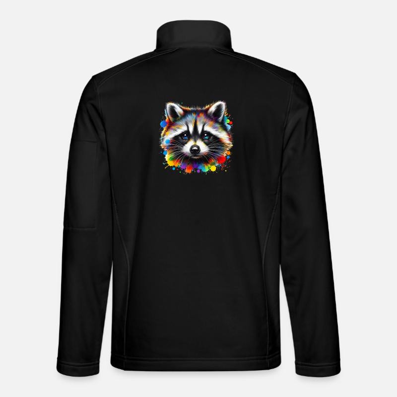 Waschbär - Unisex Softshelljacke - Schwarz