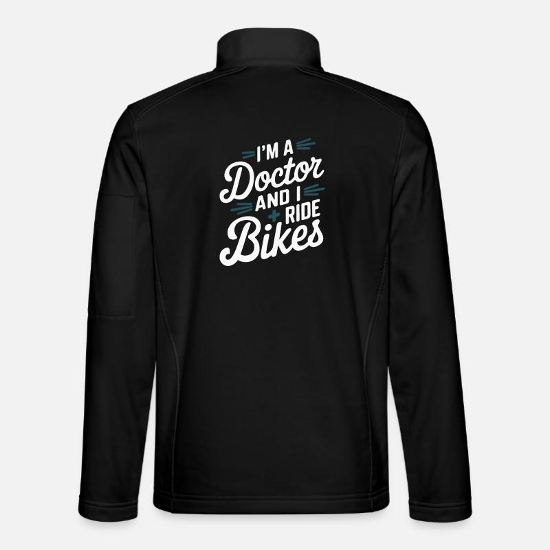 Arzt und Radfahrer - Unisex Softshelljacke - Schwarz