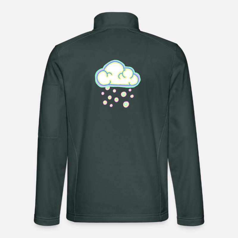 Pastel cloud and snow Unisex Softshell Jacket