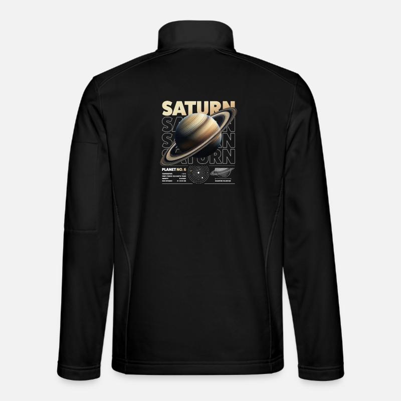 Saturn details - Unisex Softshell Jacket - black