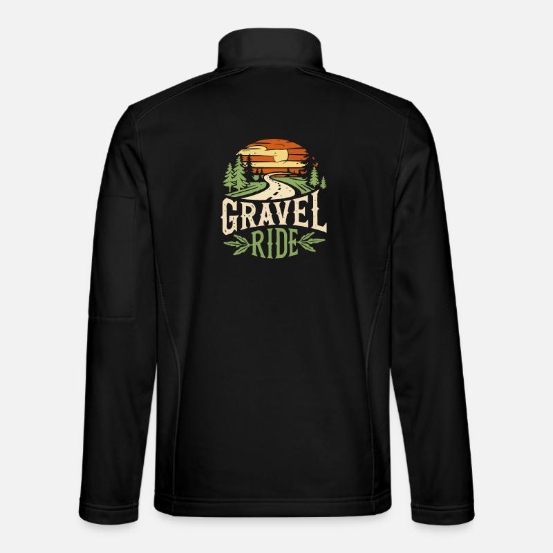 Schotterfahrt Abenteuer - Unisex Softshelljacke - Schwarz