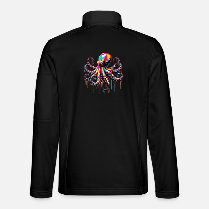 Pieuvre - Veste en tissu softshell Unisexe - noir
