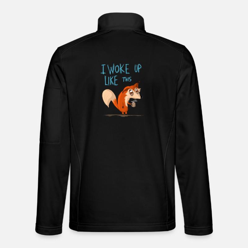 Ich bin so aufgewacht - Unisex Softshelljacke - Schwarz