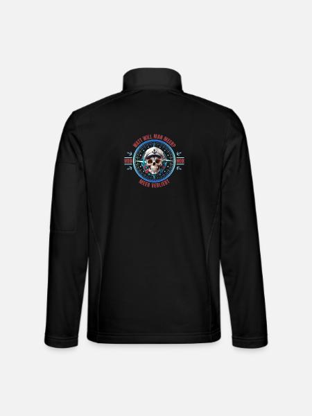 Watt will mann mehr - Meer verliebt - Unisex Softshelljacke - Schwarz