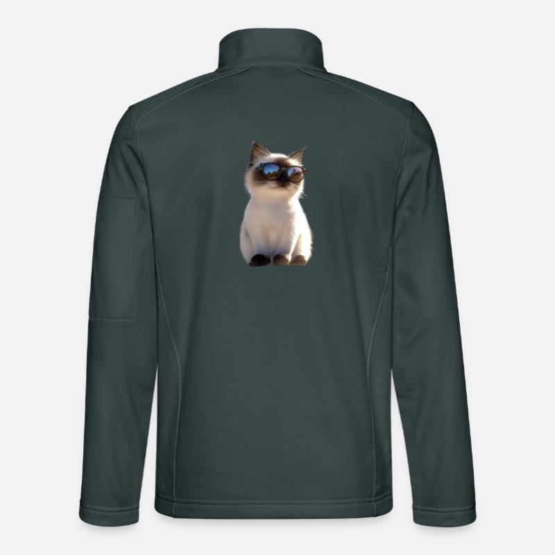 Chat Birman Chat Birman Sacré Chat Birman Mignon Chats Birmans Veste en tissu softshell Unisexe