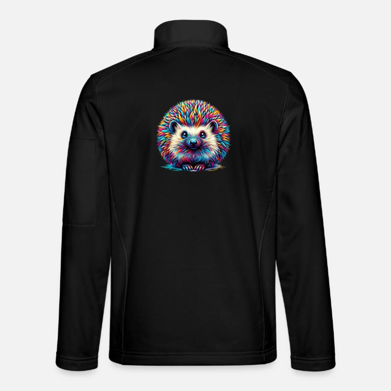 Hedgehog - Unisex Softshell Jacket - black