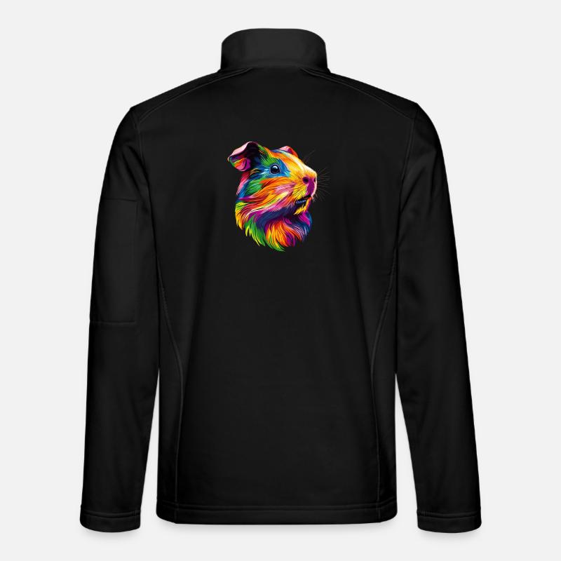 Meerschweinchen Nagetiere Capybara Süßes Nager - Unisex Softshelljacke - Schwarz