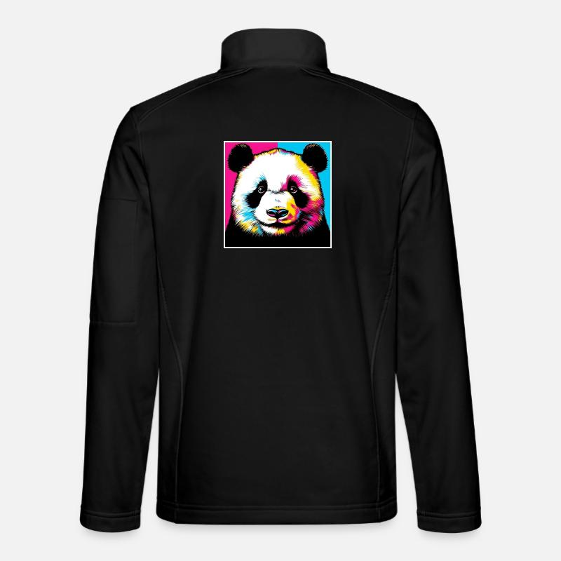 Panda - Unisex Softshell Jacket - black