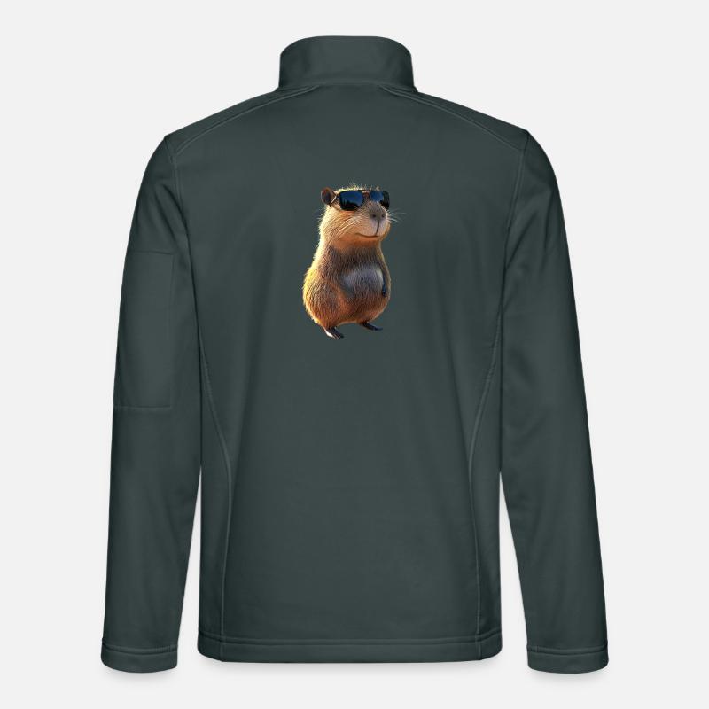 Capybara Be Capy Capybara Drôle Capybara Veste en tissu softshell Unisexe