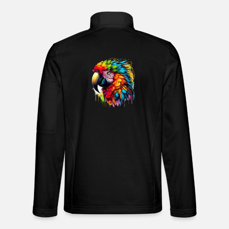 Parrot - Unisex Softshell Jacket - black