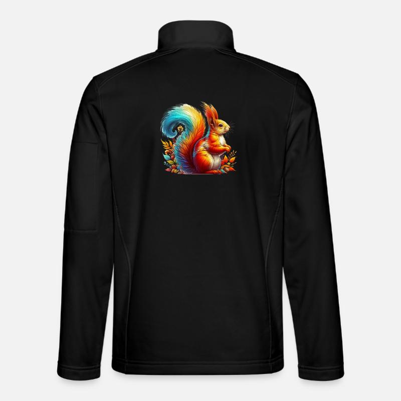Eichhörnchen - Unisex Softshelljacke - Schwarz
