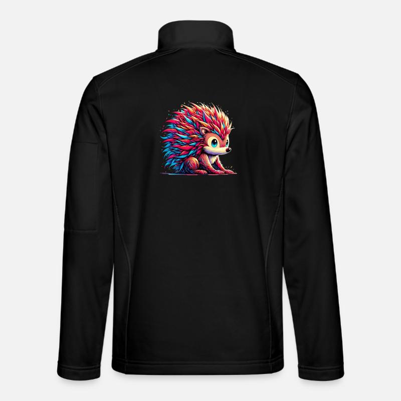 Hedgehog - Unisex Softshell Jacket - black