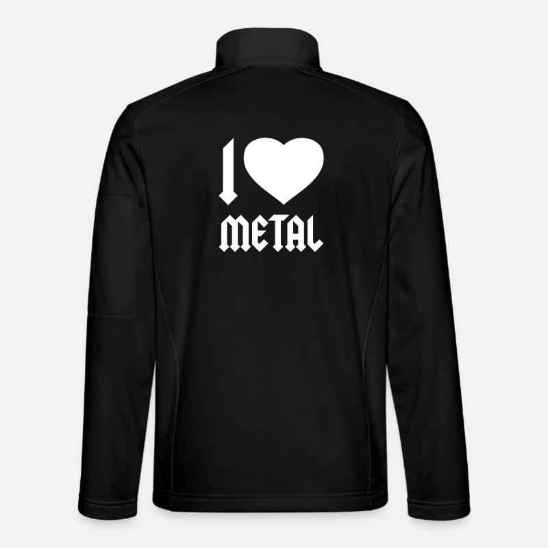 I LOVE HEAVY METAL - Unisex Softshell Jacket - black