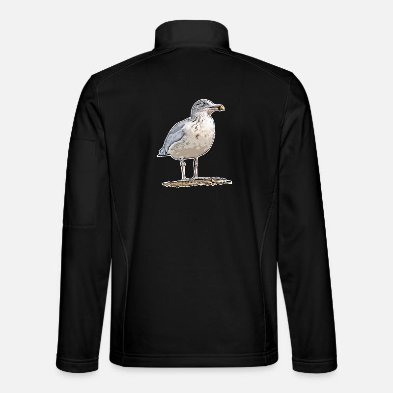Möwe - Unisex Softshelljacke - Schwarz