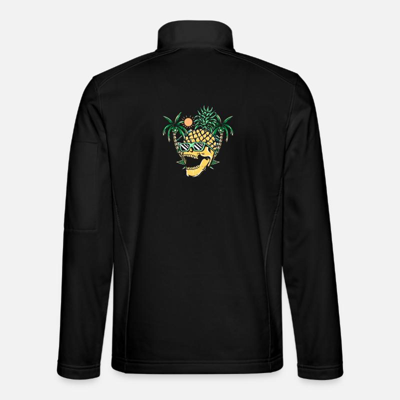 Funny pineapple skull Unisex Softshelljacke
