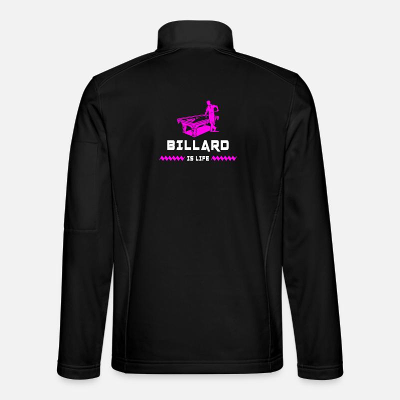 Billard ist Leben - Unisex Softshelljacke - Schwarz