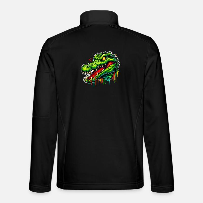 Alligator Crocodile - Unisex Softshell Jacket - black