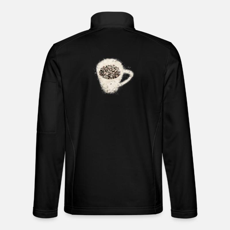 Coffee - Unisex Softshell Jacket - black