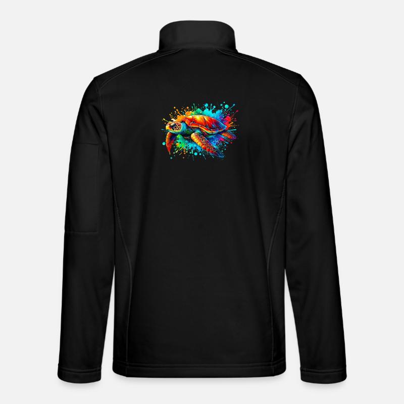 Schildkröte - Unisex Softshelljacke - Schwarz