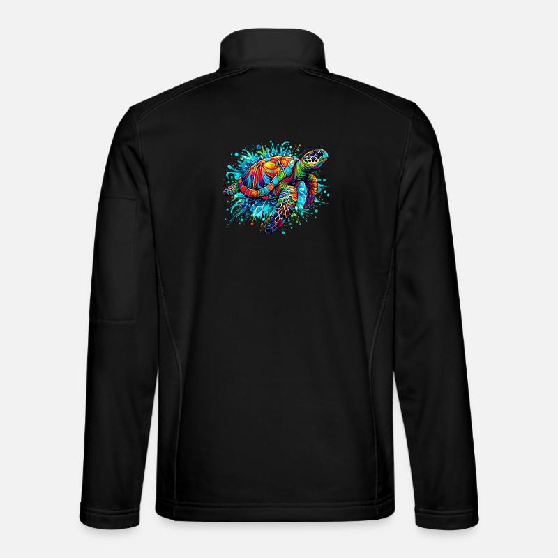 Schildkröte - Unisex Softshelljacke - Schwarz