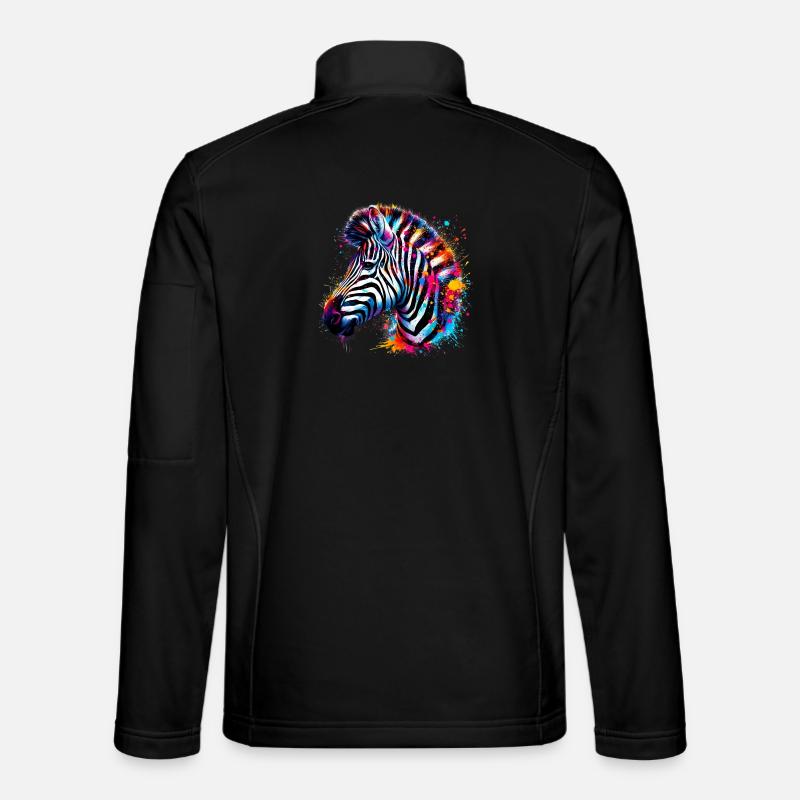 Zèbre Veste en tissu softshell Unisexe