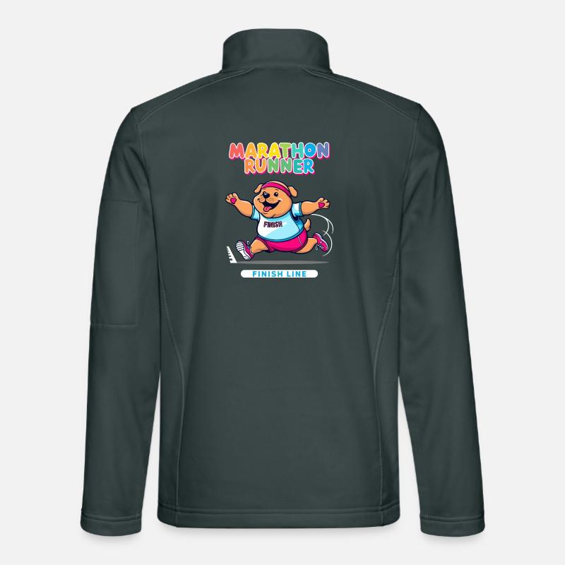 Chien marathonien Veste en tissu softshell Unisexe
