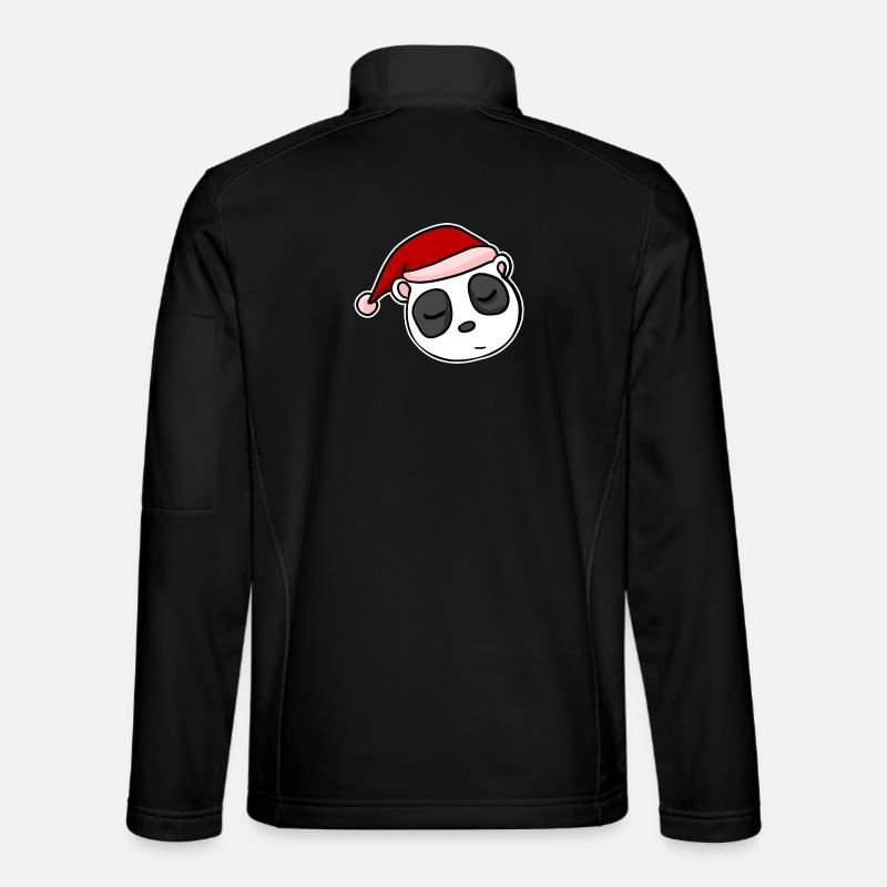Panda Christmas Christmas Advent - Unisex Softshell Jacket - black