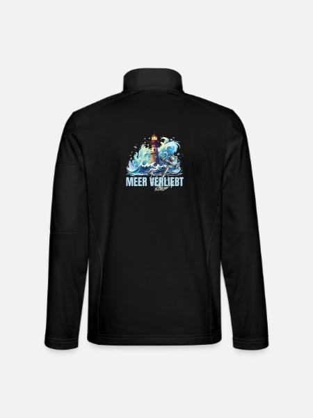 Meer verliebt - Unisex Softshelljacke - Schwarz