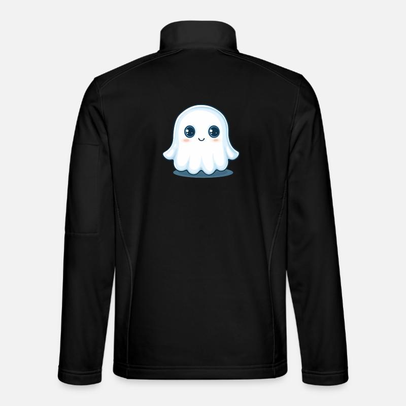 Cute Ghost - Unisex Softshell Jacket - black